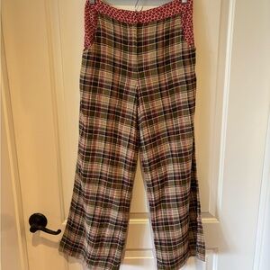 Anthropologie Maeve Wide Leg Trousers Sz 4 Abstract Print Pants